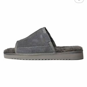 Koolaburra Men's Faux Fur Lining Grey Slippers Size 12